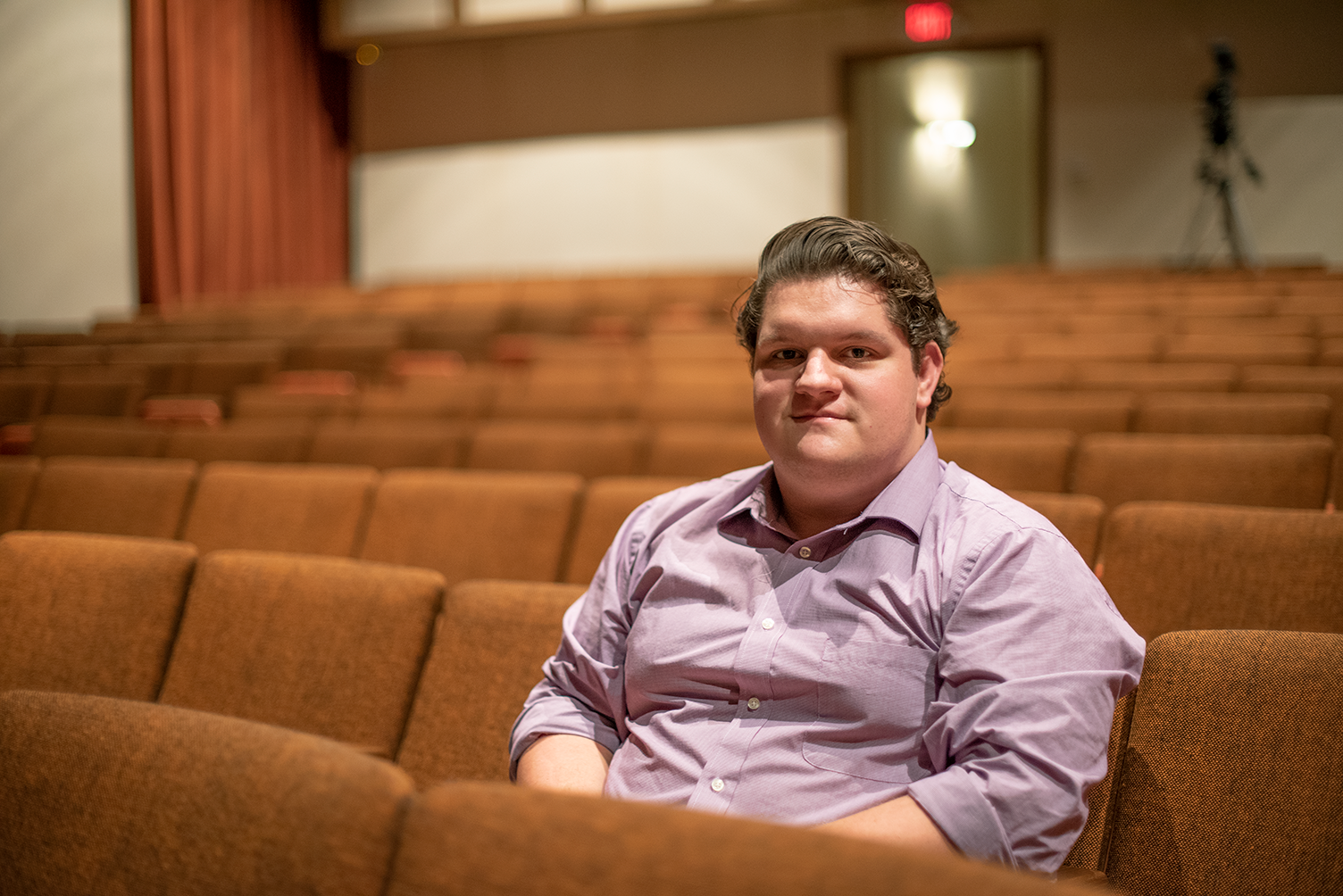 Bradley Murray ’20 Bradley Murray stands in Fitzgibbon Recital Hall