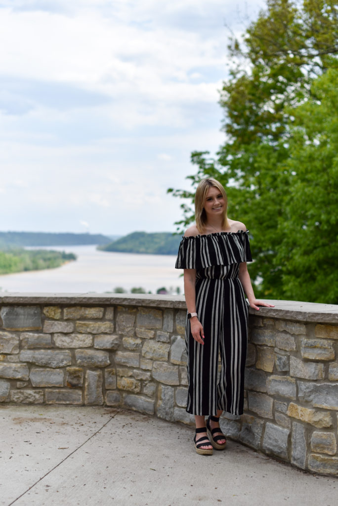 Sydney Claypoole stands at the Point overlook