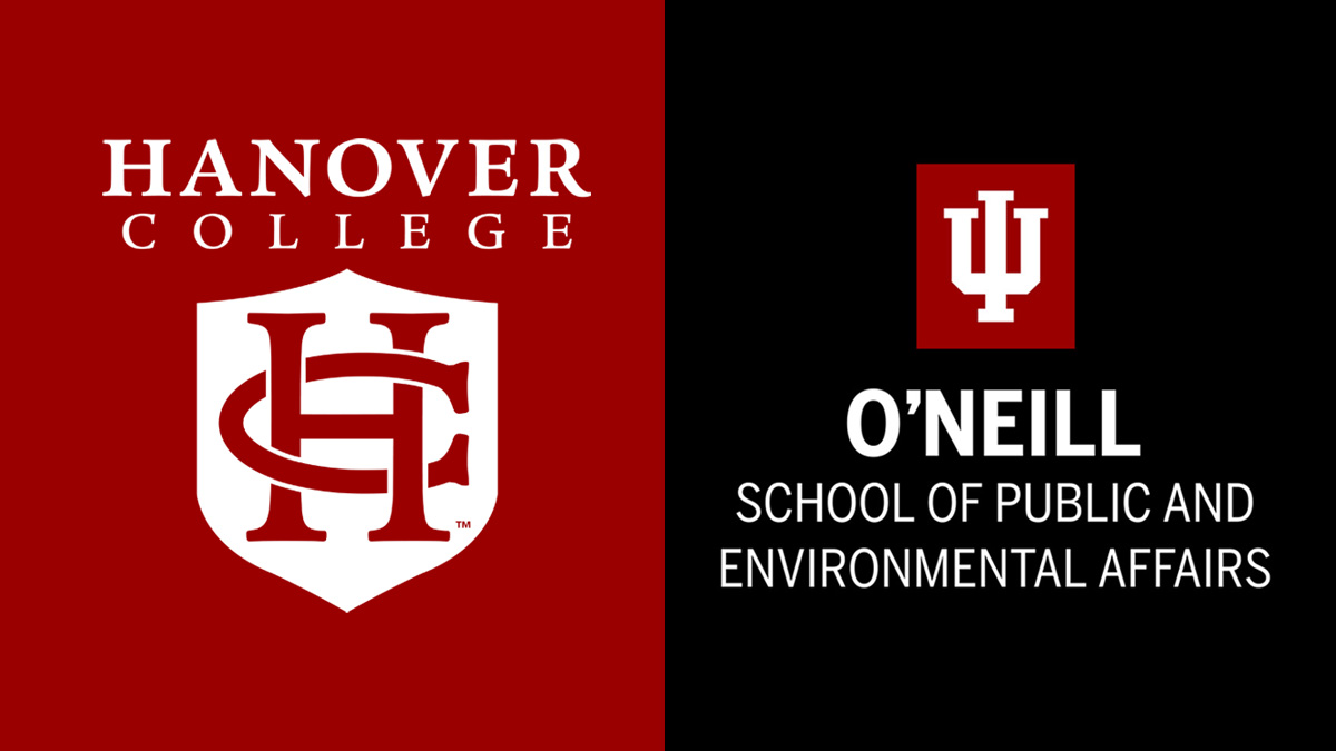 Hanover College and Indiana University O'Neill School logos