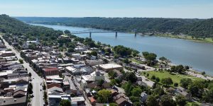 Aerial view of Madison, Ind.