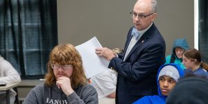 Why I teach: The heart of the Hanover experience President Lake Lambert teaching