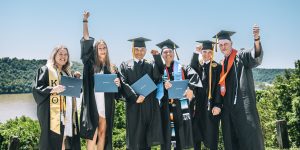 Commencement celebration group