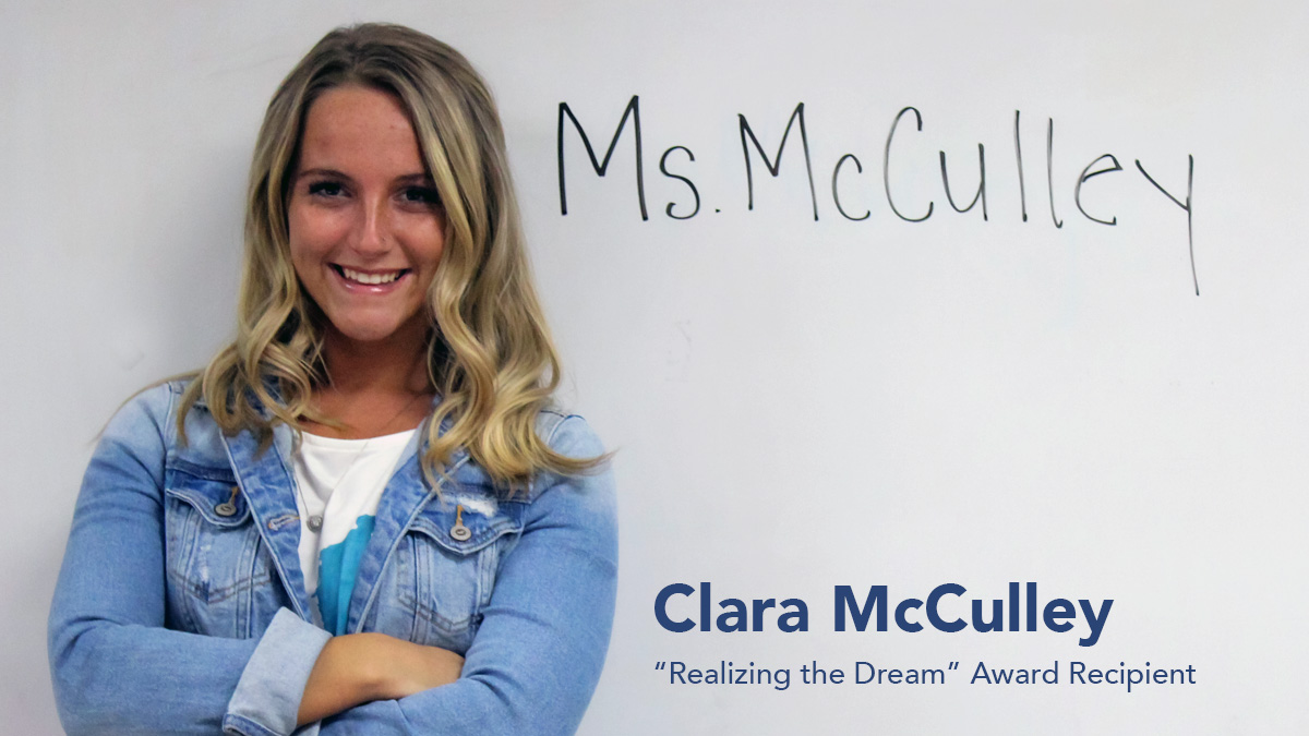 McCulley earns “Realizing the Dream” Award