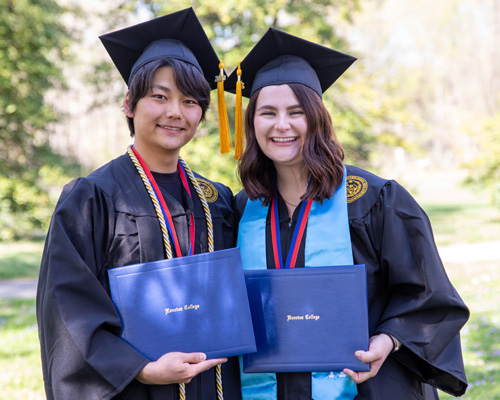 (l-r) Rio Takagi '23 and Allison Andrews '23