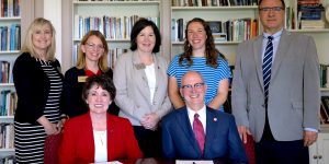 Hanover President Lambert and IU Southeast Chancellor Long