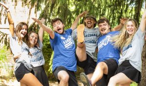 Group of students celebrating