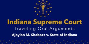 Indiana Supreme Court to hold oral argument at Hanover Sept. 30 State of Indiana logo with Indiana Supreme Court text