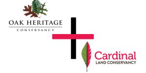 Dickerson to address enhancement of local land conservancy Oak Heritage Conservancy and Cardinal Land Conservancy logos