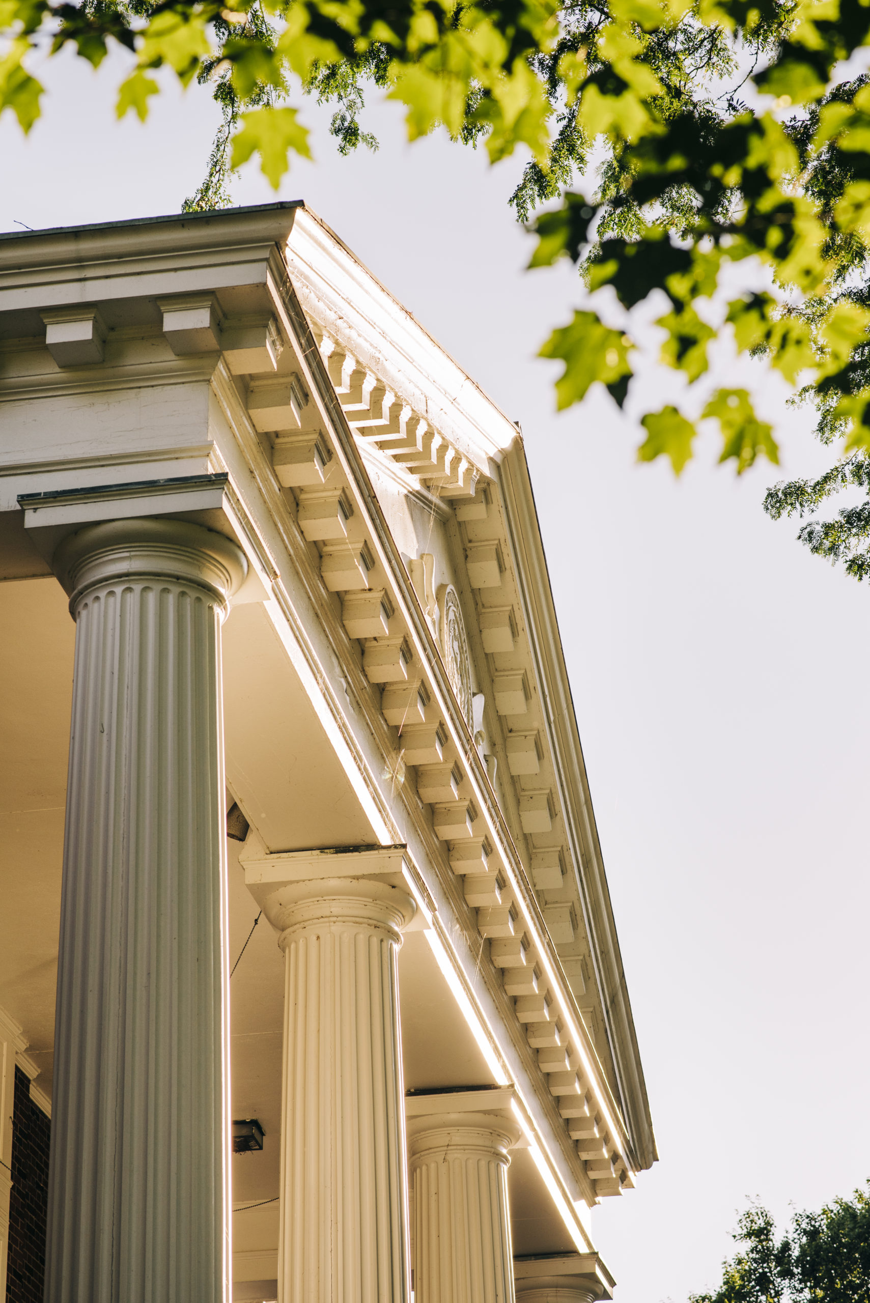 Endowments The top of Long Administration building showcasing the Academic Seal