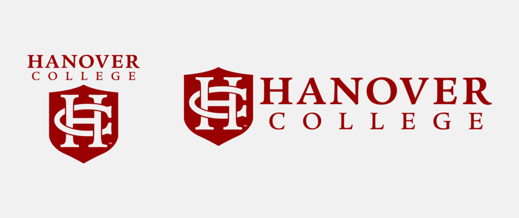 Hanover College Logo Grey background